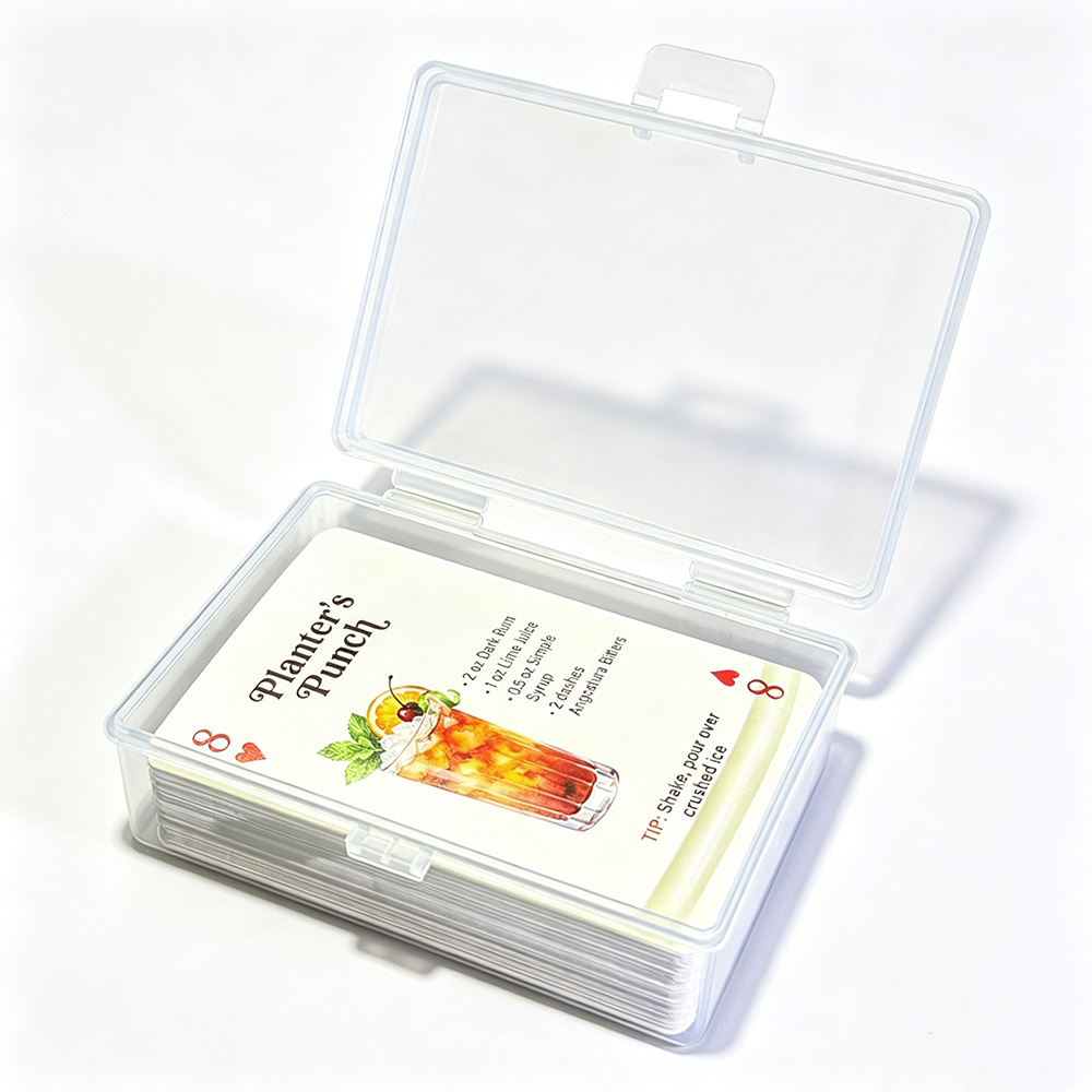 Cocktail Recipe Book - 54-Card Deck of Original Cocktail Recipes