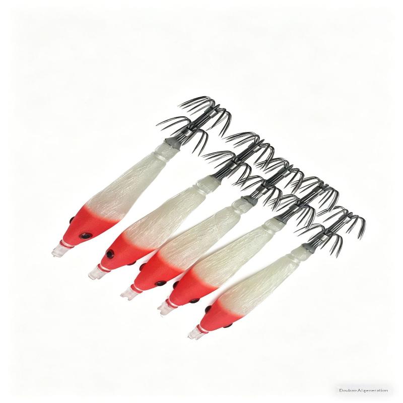 Jigger Double Sided - New 5Pcs Luminous Squid Jig Double