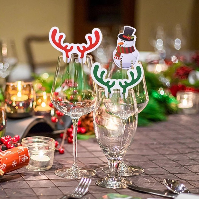 10PCS Christmas Cup Card Santa - đánh giá và giá Cocktail Recipe Book