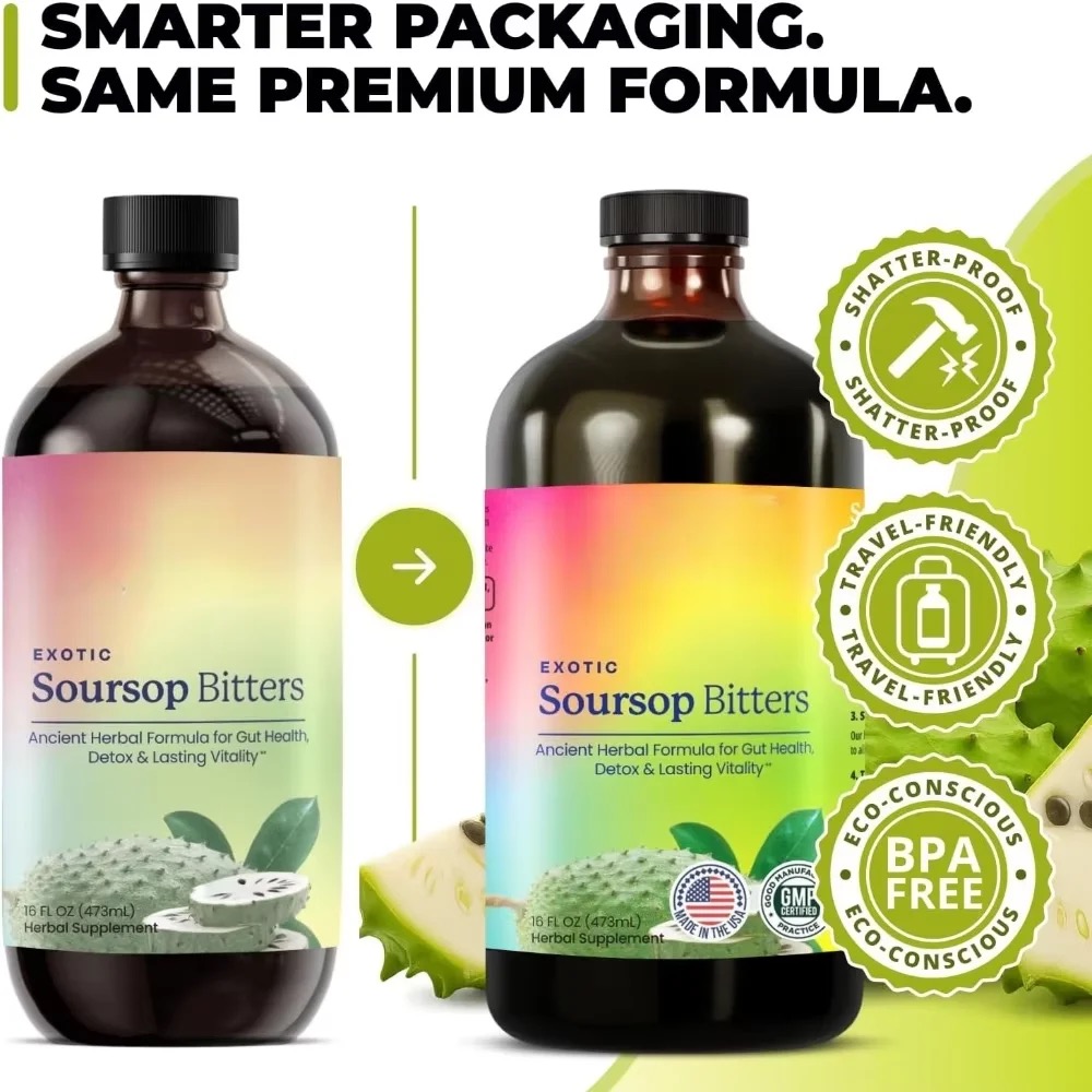 98% High Absorption, Soursop B - đánh giá và giá Bitters Bottle Set