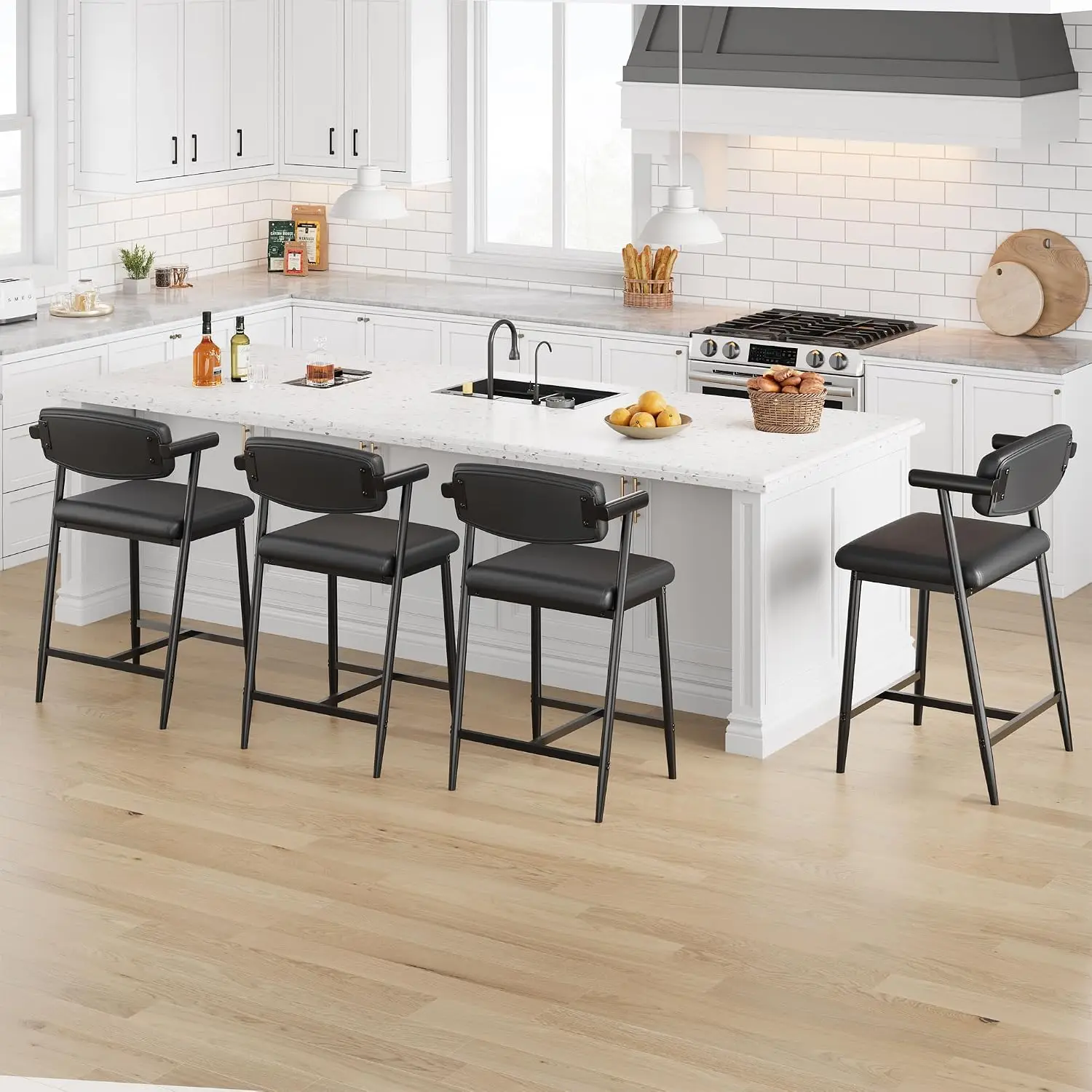 Garvee 4PCS 37Inch Upholstered - đánh giá và giá Home Bar And Counter