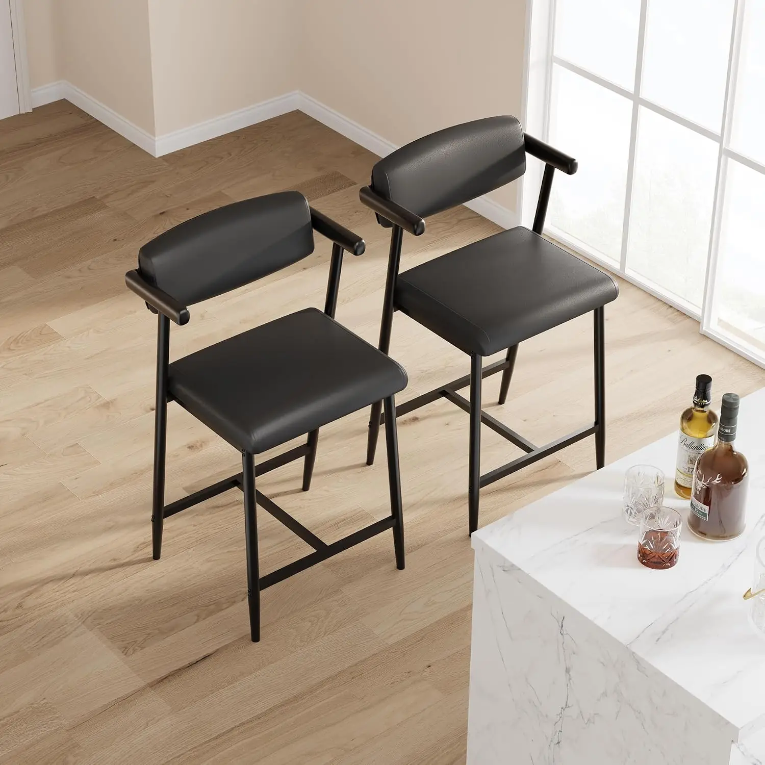 Garvee 4PCS 37Inch Upholstered - đánh giá và giá Home Bar And Counter