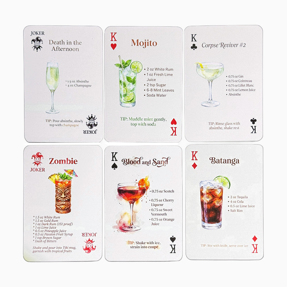 54-Card Deck of Original Cockt - đánh giá và giá Cocktail Recipe Book