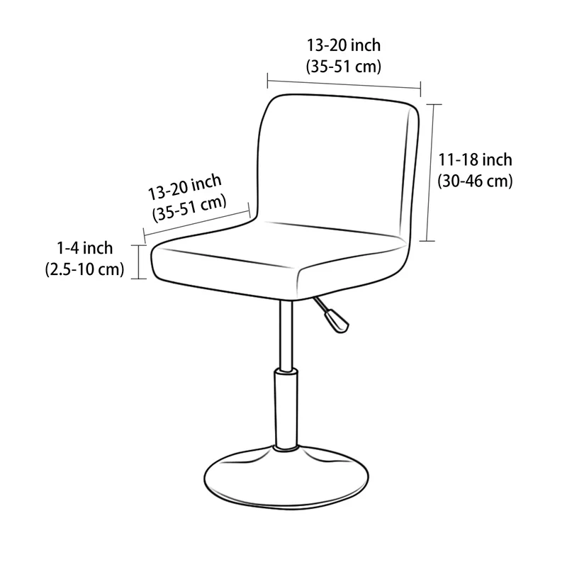 1/4pcs Jacquard Bar Stool Cove - đánh giá và giá Home Bar Seating