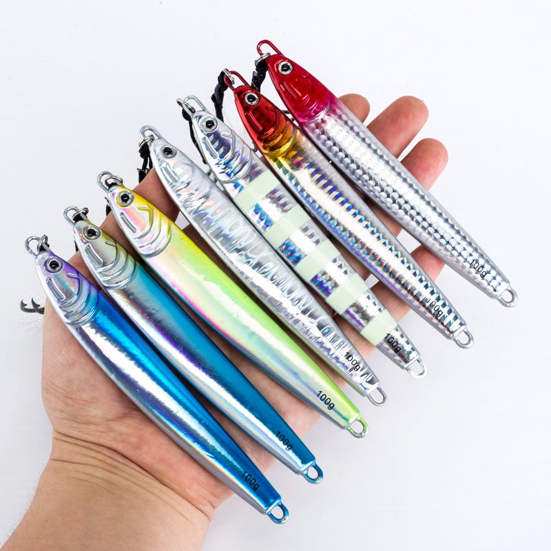 7Pcs 40g 60g 80g 100g Luminous - đánh giá và giá Jigger Double Sided