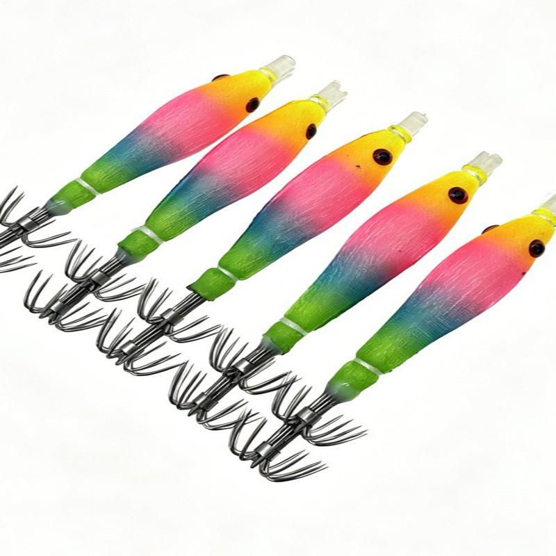New 5Pcs Luminous Squid Jig Do - đánh giá và giá Jigger Double Sided