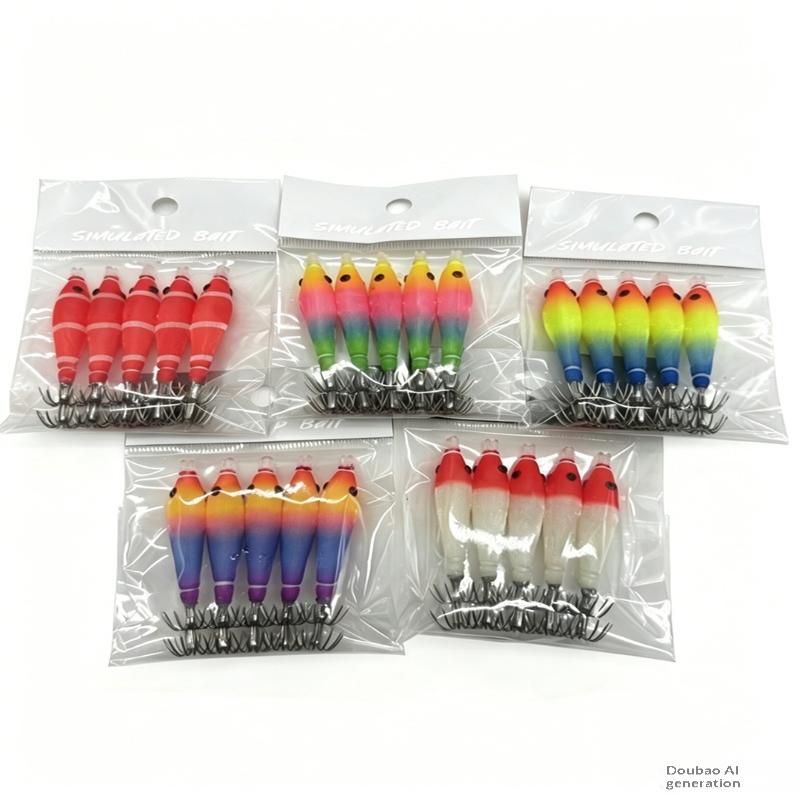 New 5Pcs Luminous Squid Jig Do - đánh giá và giá Jigger Double Sided