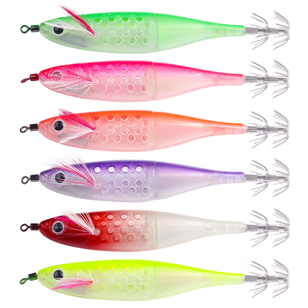 Glow In The Dark Squid Bait Eg - đánh giá và giá Jigger Double Sided