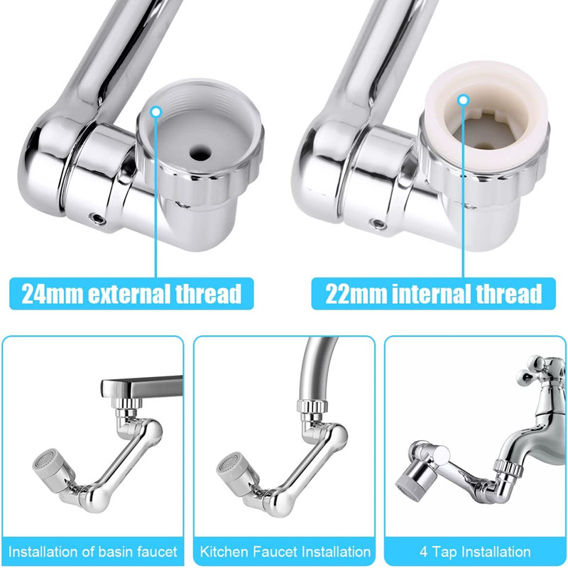 1080° Rotation Faucet Sprayer  - đánh giá và giá Home Bar Sink